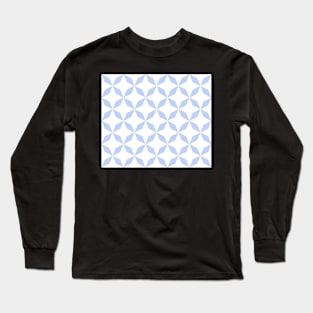 Abstract pattern - blue and white. Long Sleeve T-Shirt